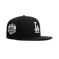 New Era Los Angeles Dodgers Fitted Grey Bottom "Black Silver" (2020 World Champions Embroidery)