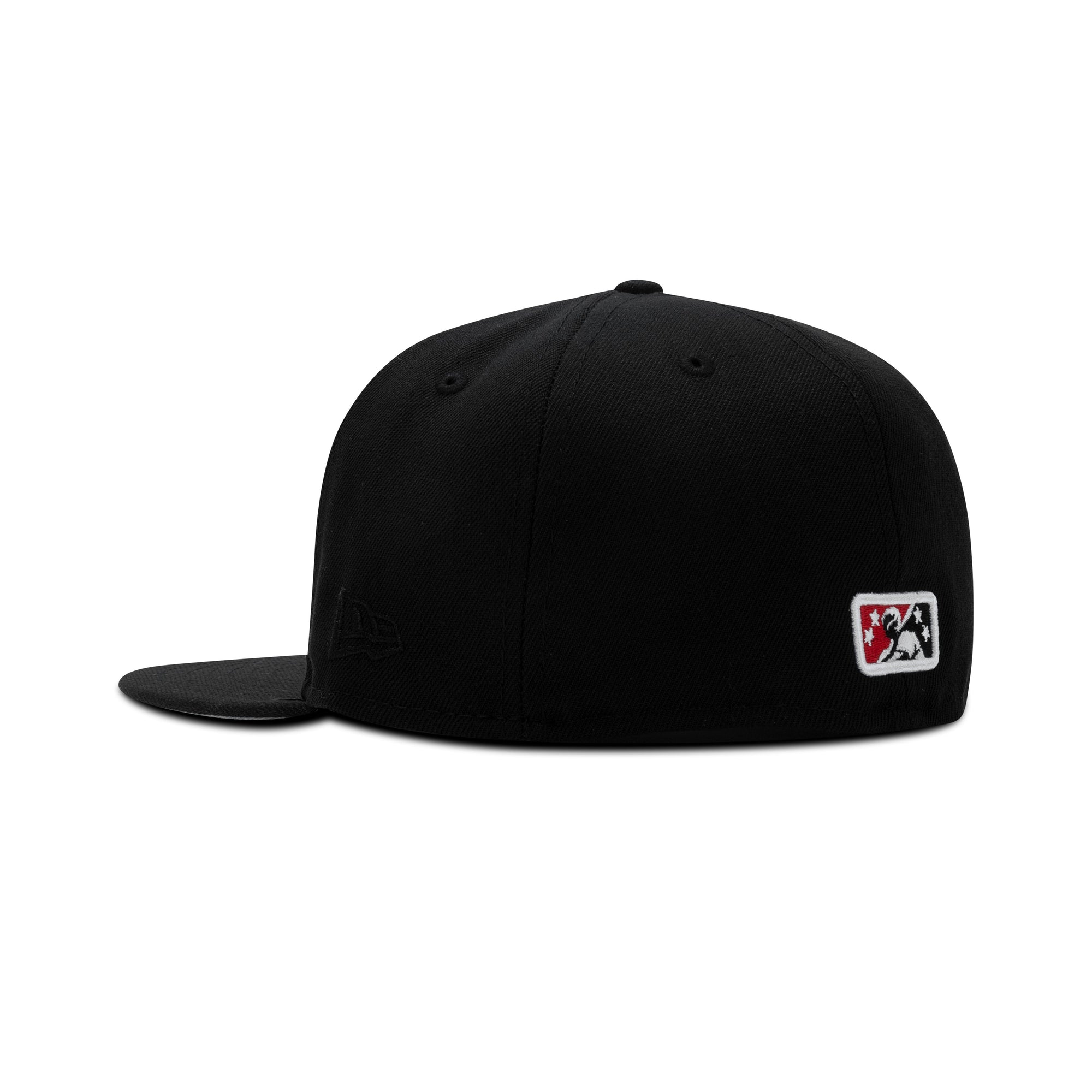 New Era Hartford Yard Goats Fitted Grey Bottom "Black Red" (Hartford 2021 All Star Bash Embroidery)