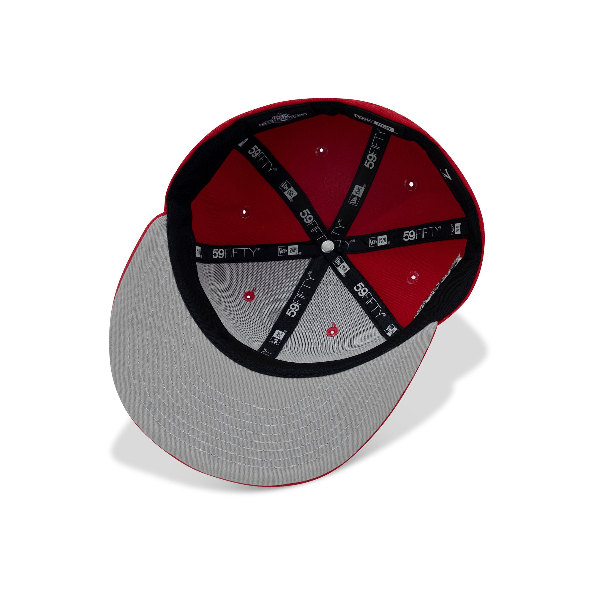 New Era Hartford Yard Goats Fitted Grey Bottom "Red Black Brown" (Hartford 2021 All Star Bash Embroidery)