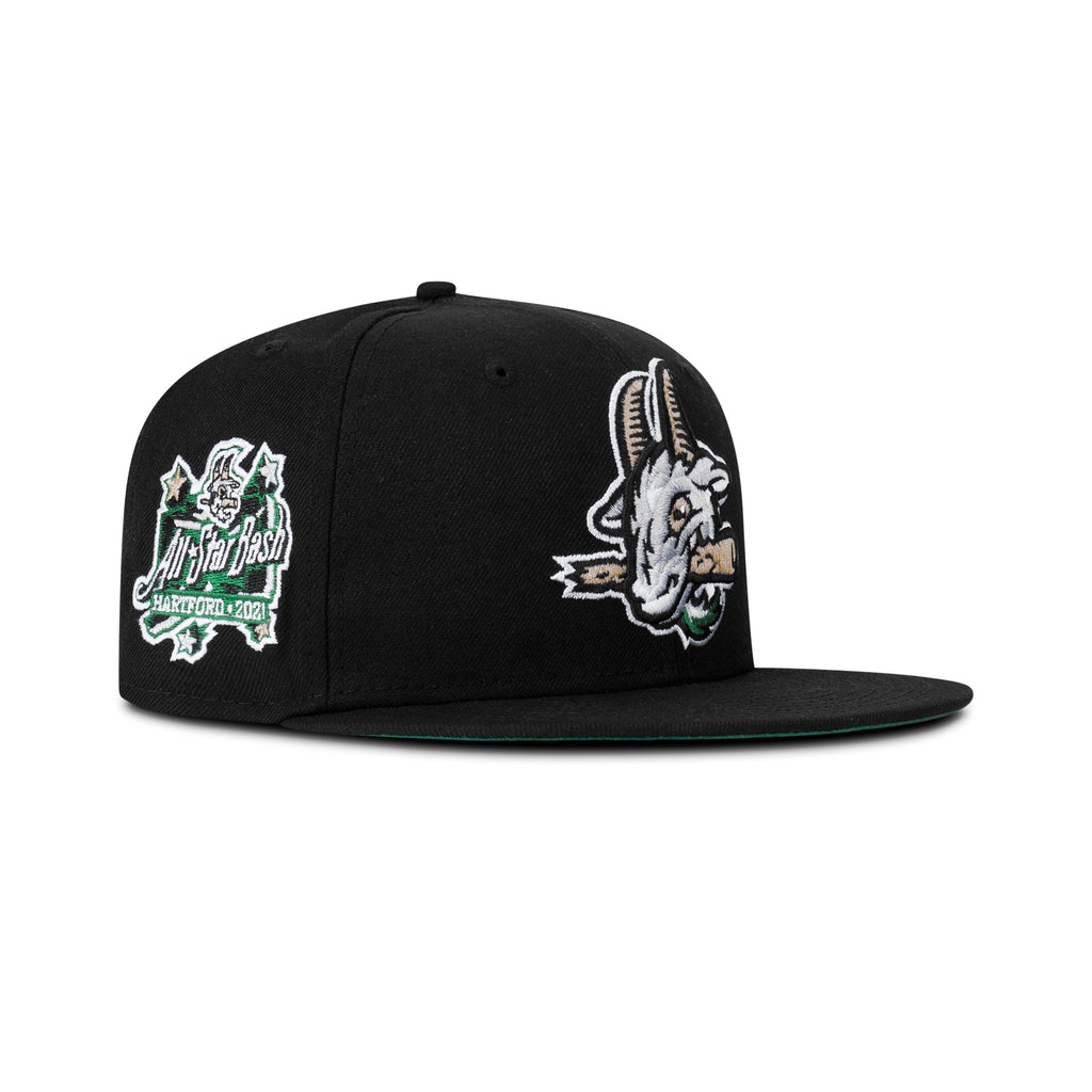 New Era Hartford Yard Goats Fitted Green Bottom "Black Green" (Hartford 2021 All Star Bash Embroidery)