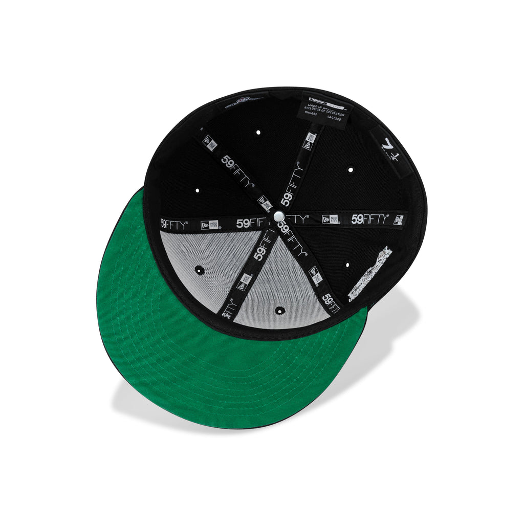 New Era Hartford Yard Goats Fitted Green Bottom "Black Green" (Hartford 2021 All Star Bash Embroidery)