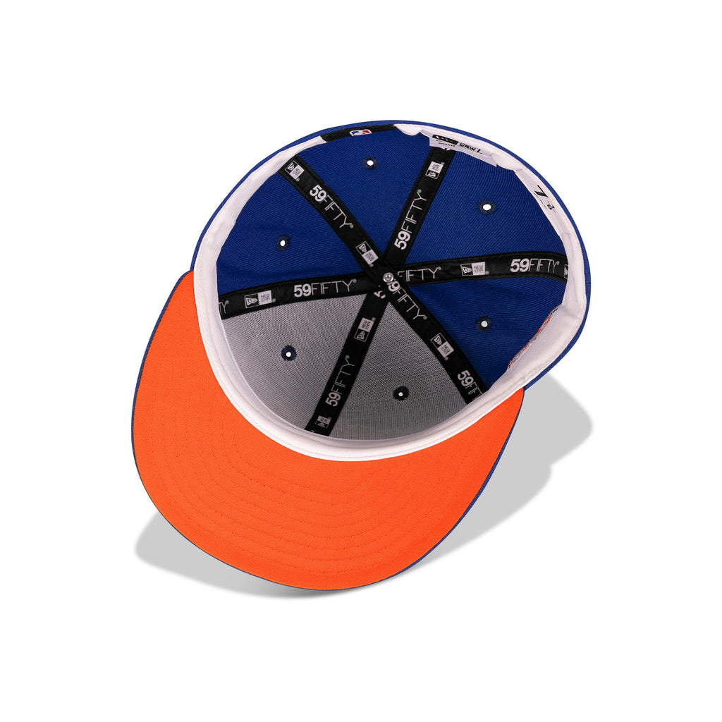 New Era New York Knicks Fitted Orange Bottom "Blue Orange" (Statue of Liberty NBA Embroidery)