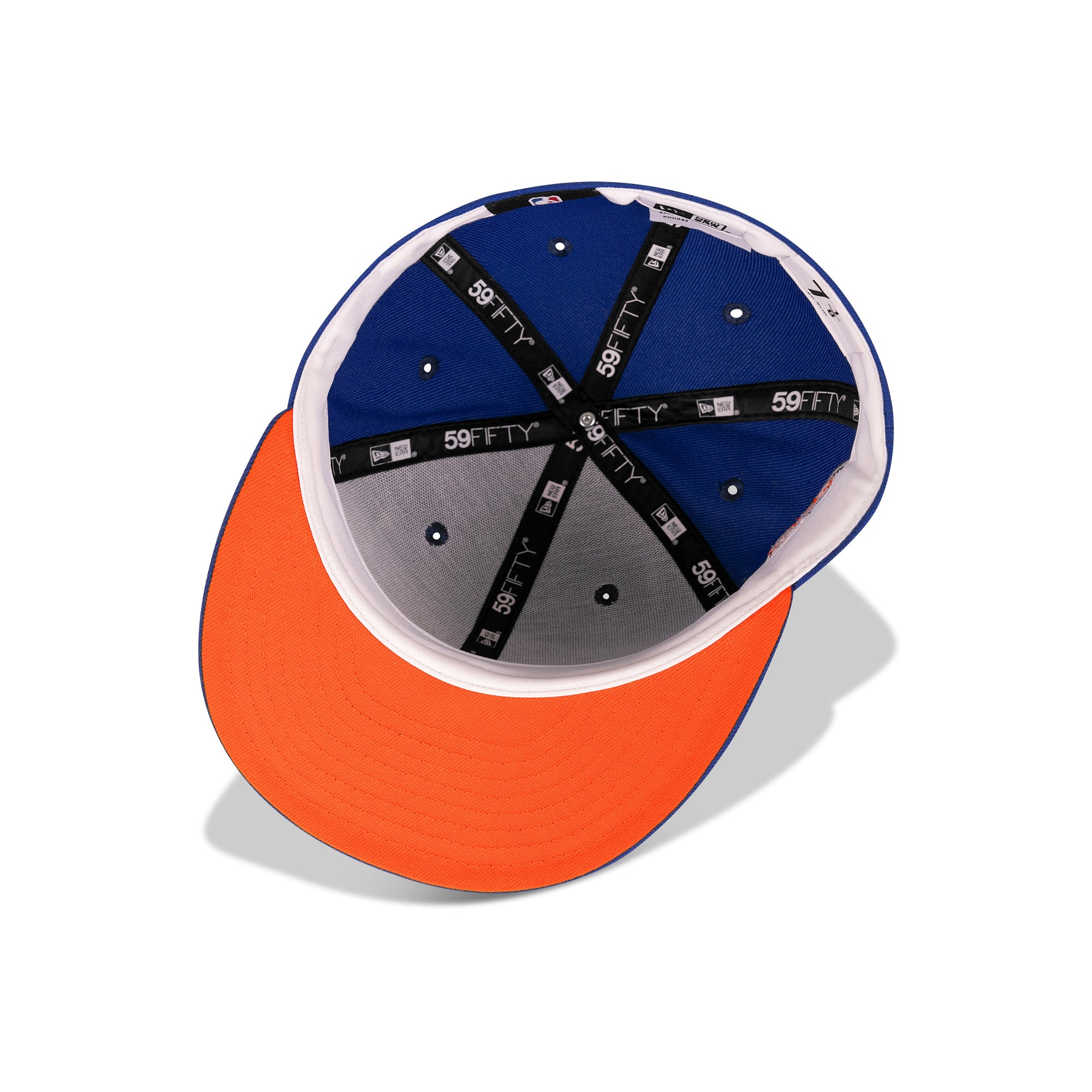 New Era New York Knicks Fitted Orange Bottom "Blue Orange" (Statue of Liberty NBA Embroidery)