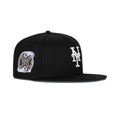 New Era New York Mets Fitted Sky Blue Bottom "Black White" (Subway Series Embroidery)