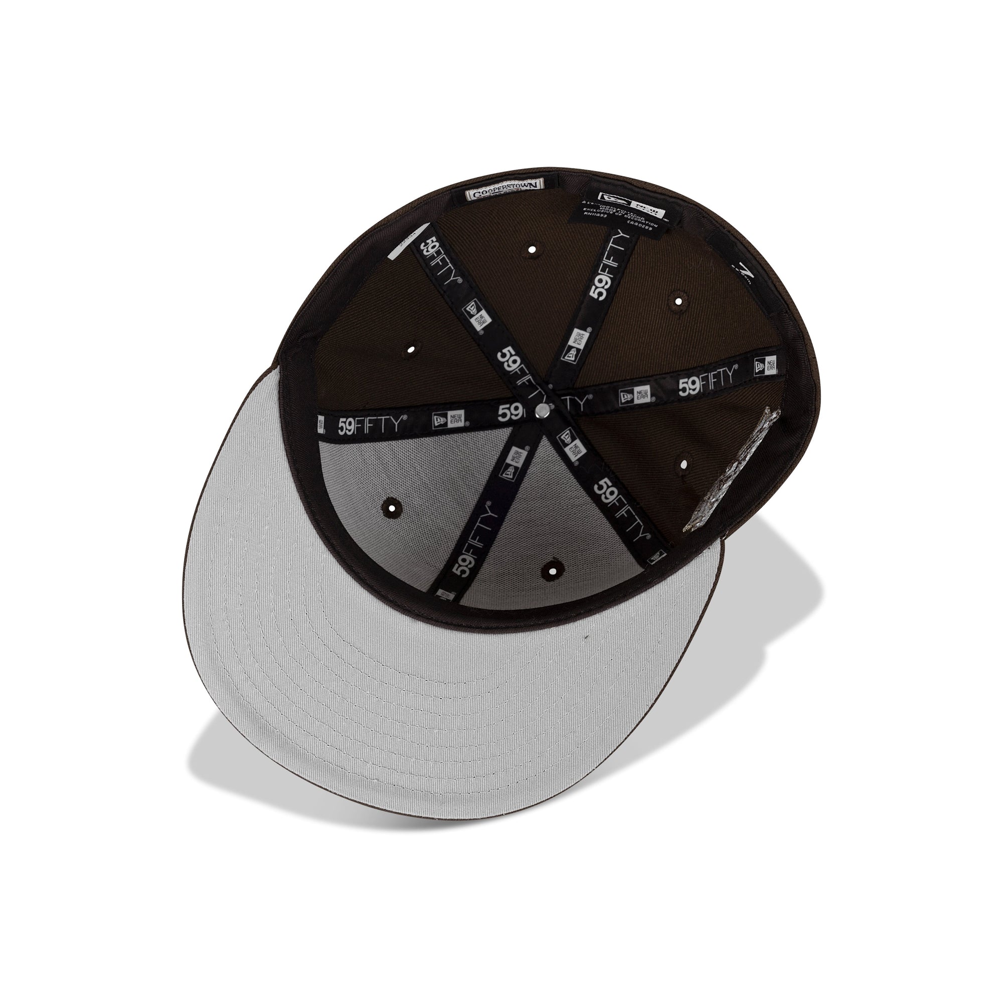 New Era New York Mets Fitted Grey Bottom "Brown White" (2000 World Series Embroidery)