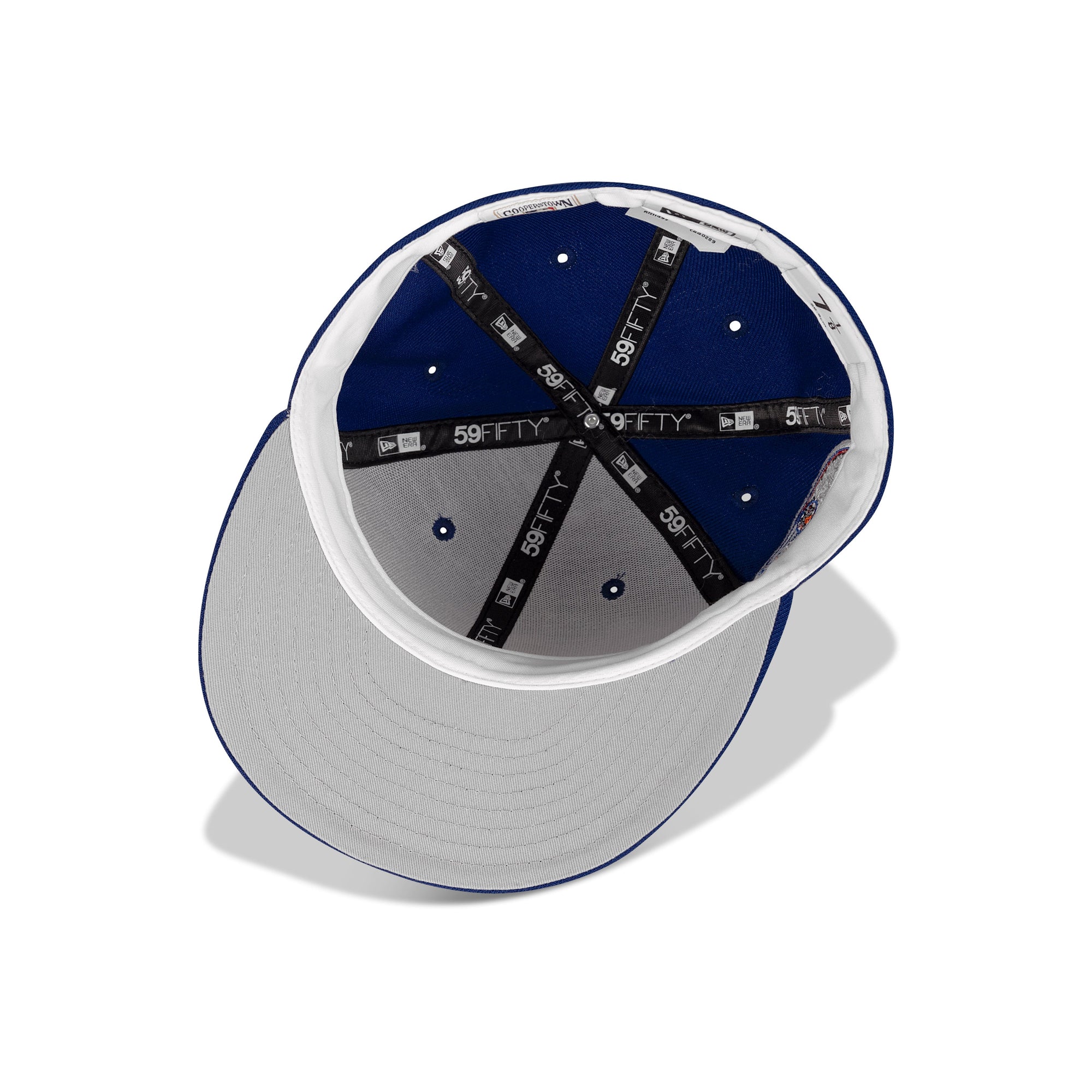 New Era New York Mets Fitted Grey Bottom "Blue White" (2000 Subway Series Embroidery)