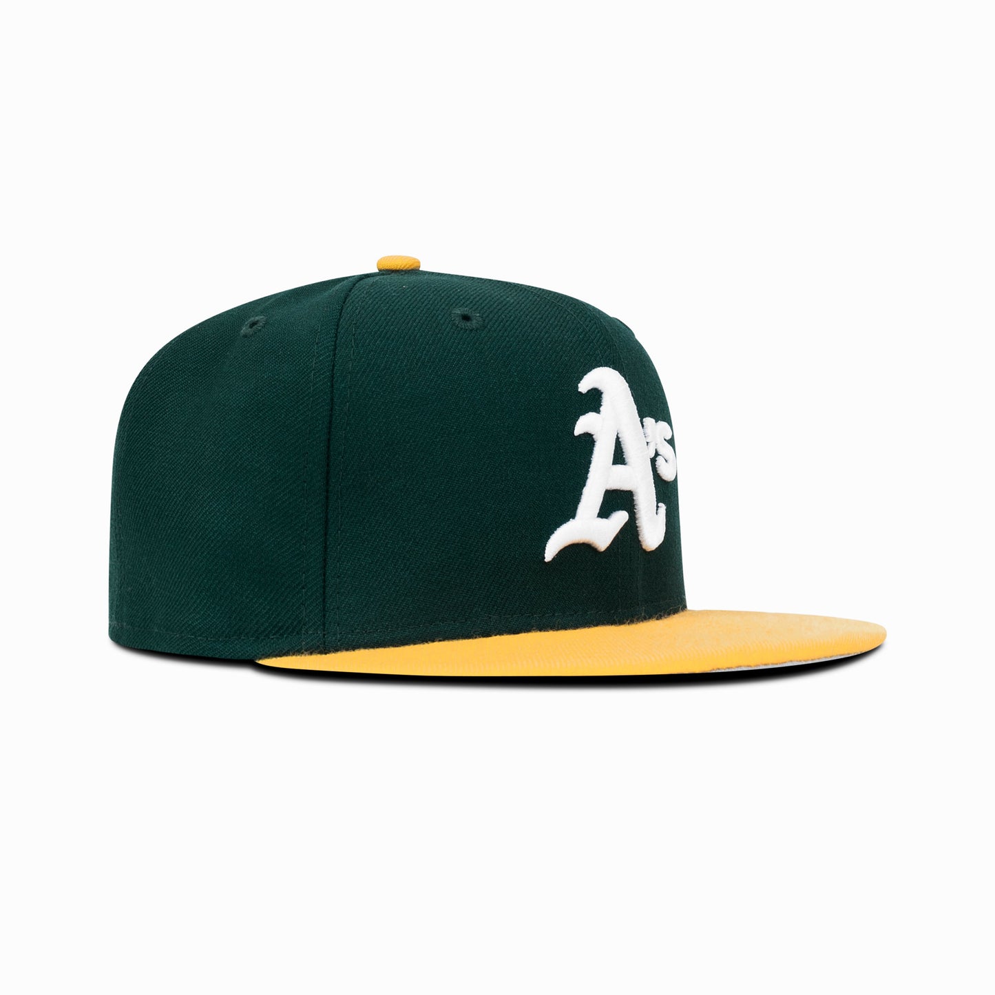 New Era Oakland Athletics Fitted Grey Bottom "Green Yellow" (1989 World Series Embroidery)