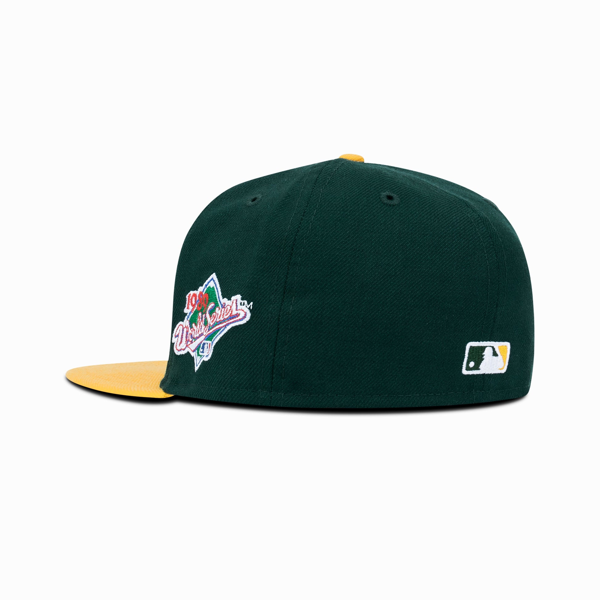 New Era Oakland Athletics Fitted Grey Bottom "Green Yellow" (1989 World Series Embroidery)