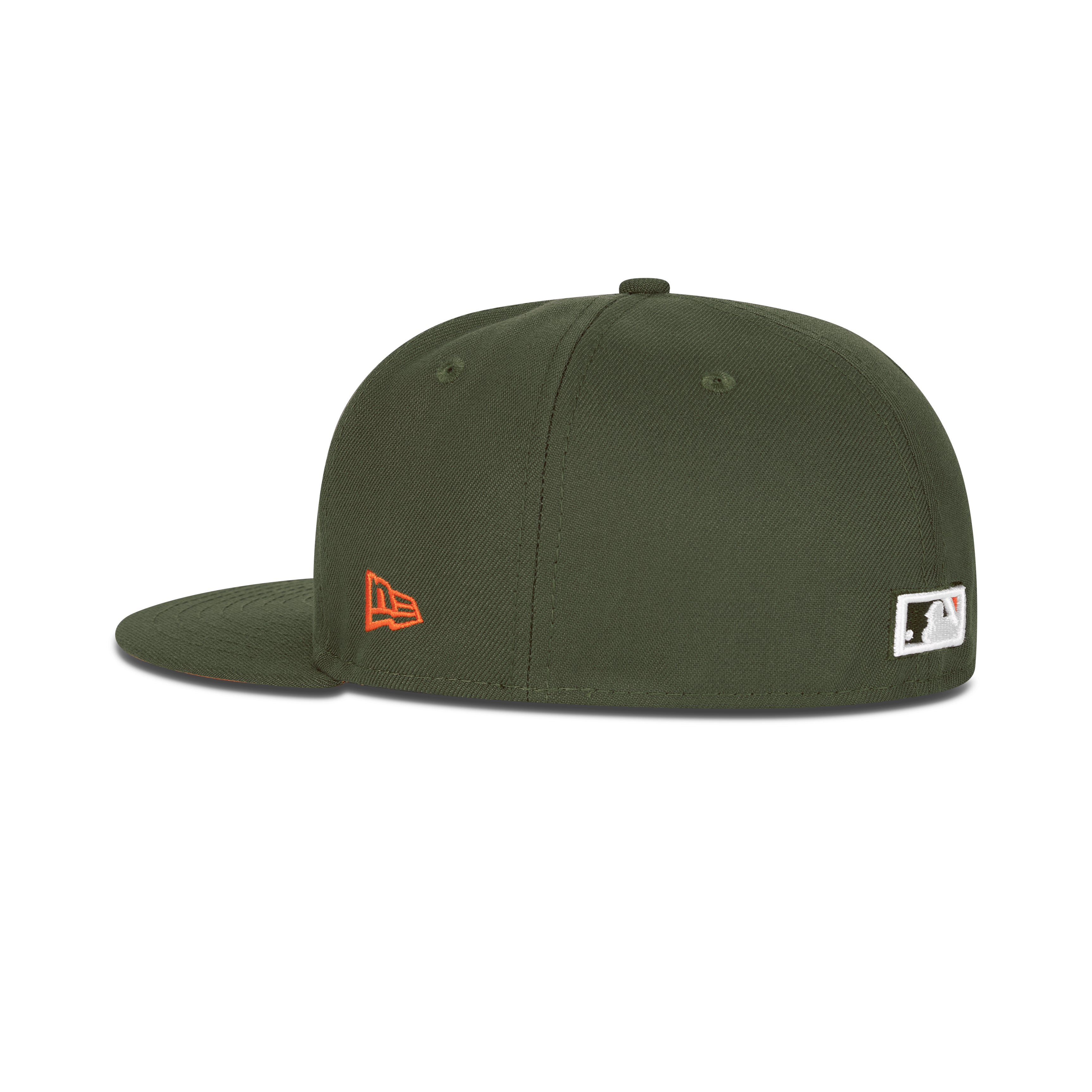 New Era Baltimore Orioles Fitted Orange Bottom "Olive Orange" (50th Anniversary Embroidery)