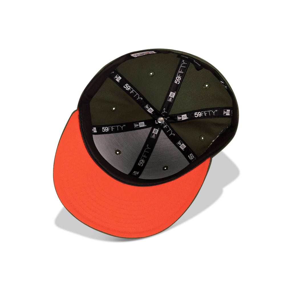 New Era Baltimore Orioles Fitted Orange Bottom "Olive Orange" (50th Anniversary Embroidery)