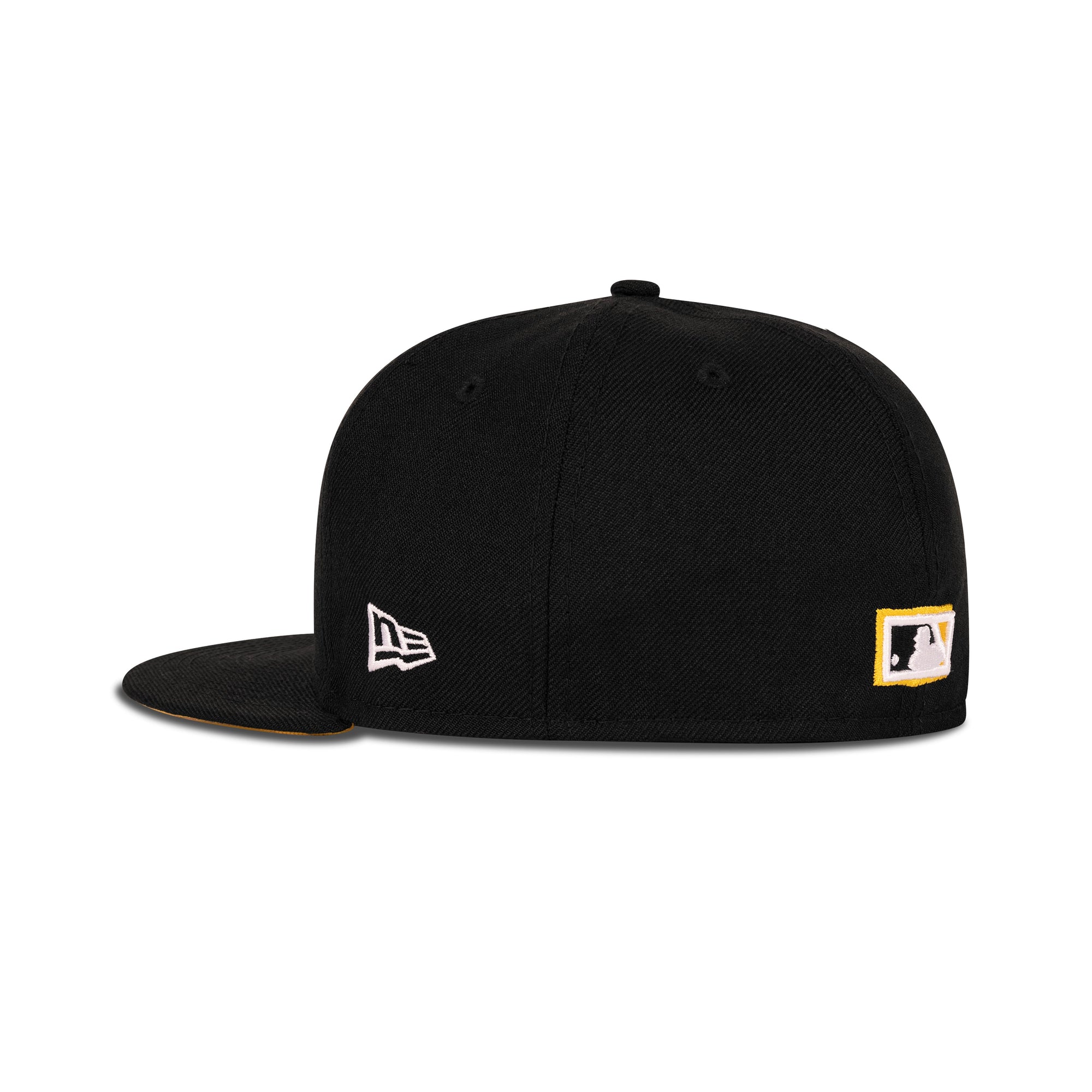 New Era Pittsburgh Pirates Fitted Yellow Bottom "Black Yellow" (World Series Embroidery)