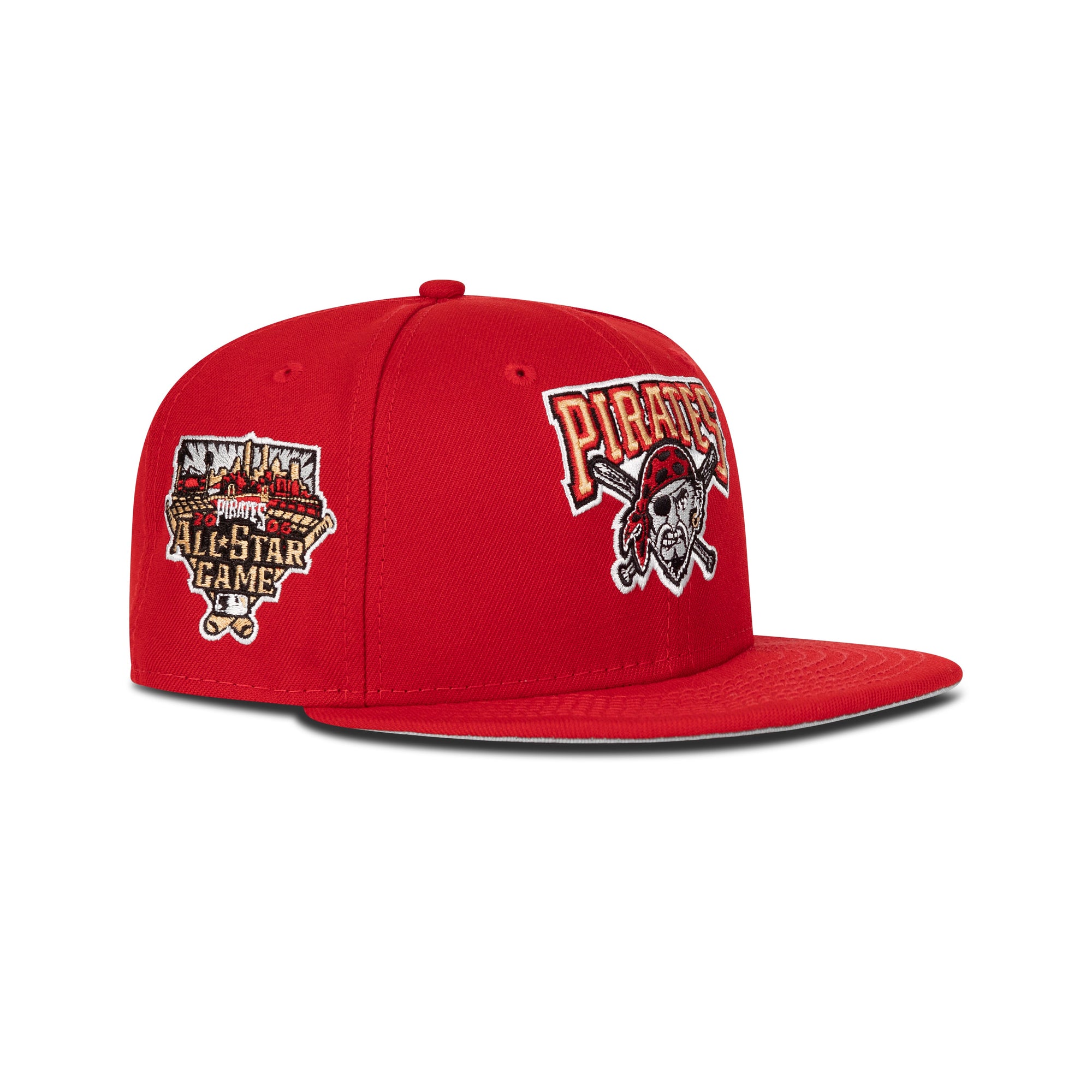 New Era Pittsburgh Pirates Fitted Grey Bottom "Red Gold" (2006 All Star Game Embroidery)