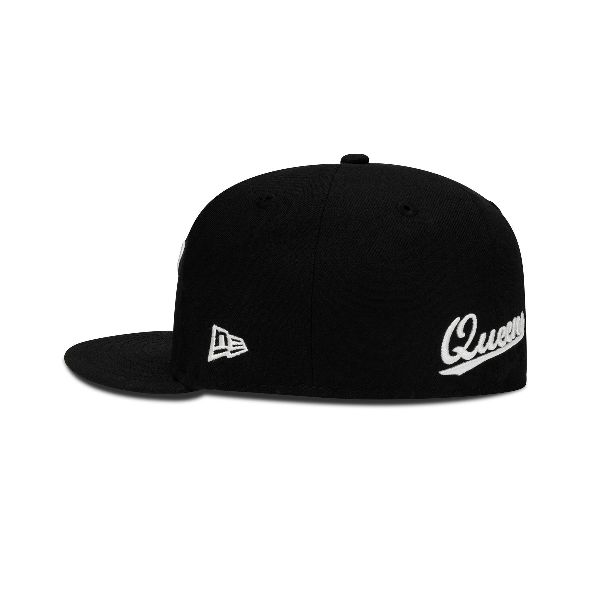 New Era Queens NY Fitted Grey Bottom "Black White"