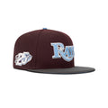 New Era Tampa Bay Rays Fitted Sky Bottom "Burgundy Sky" (25th Anniversary Patch Embroidery)
