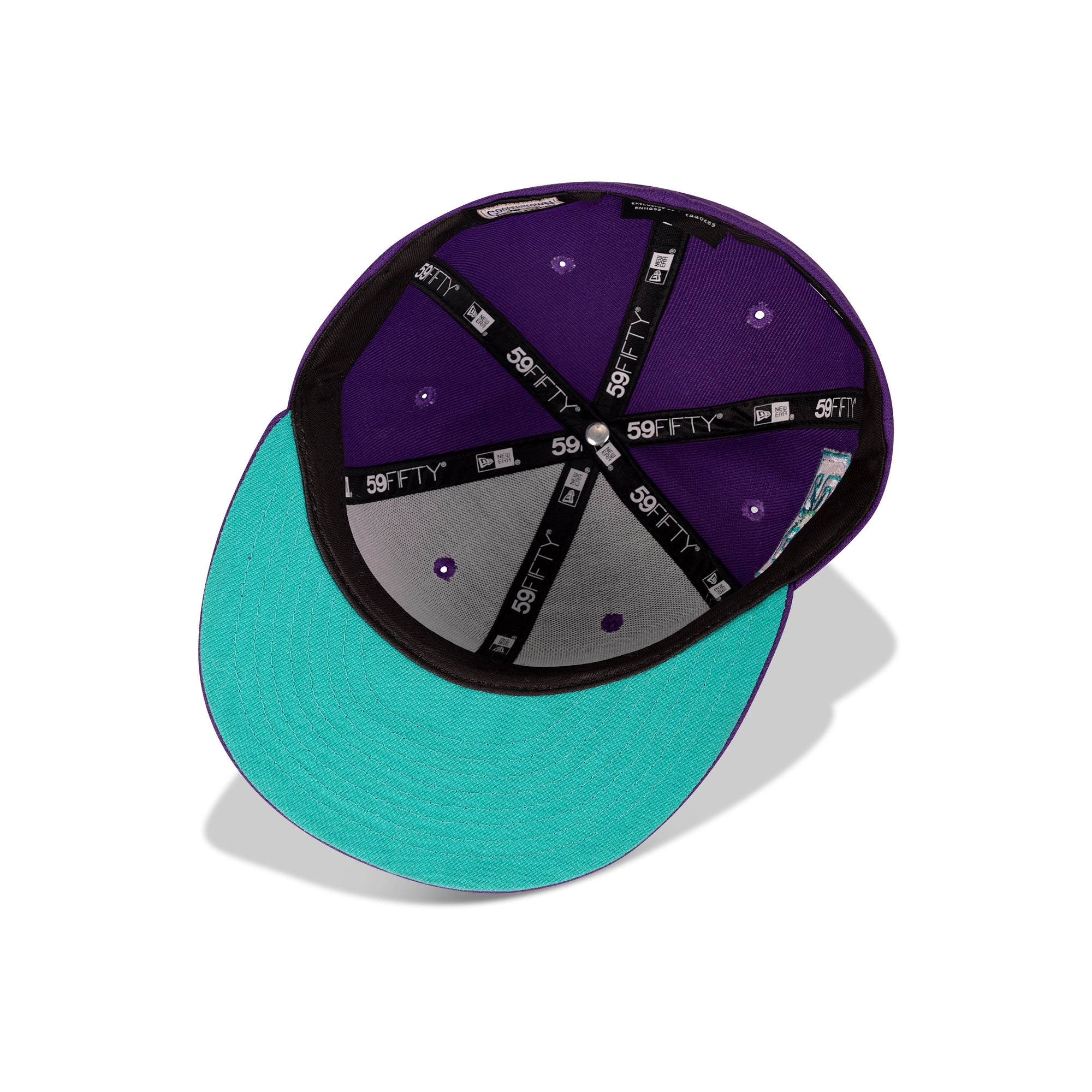 New Era Tampa Bay Rays Fitted Aqua Bottom "Purple Aqua" (1998-2018 Embroidery)