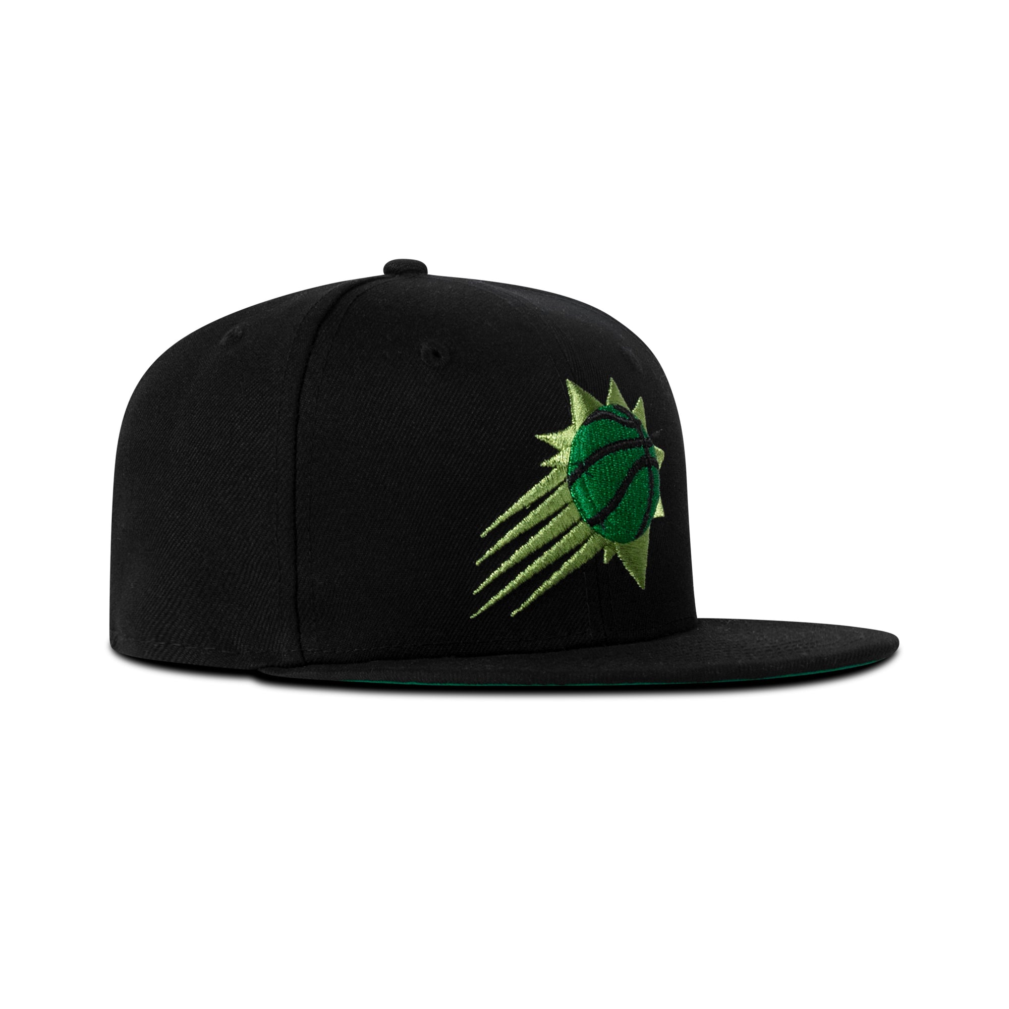 New Era Phoenix Suns Fitted Green Bottom "Black Green"