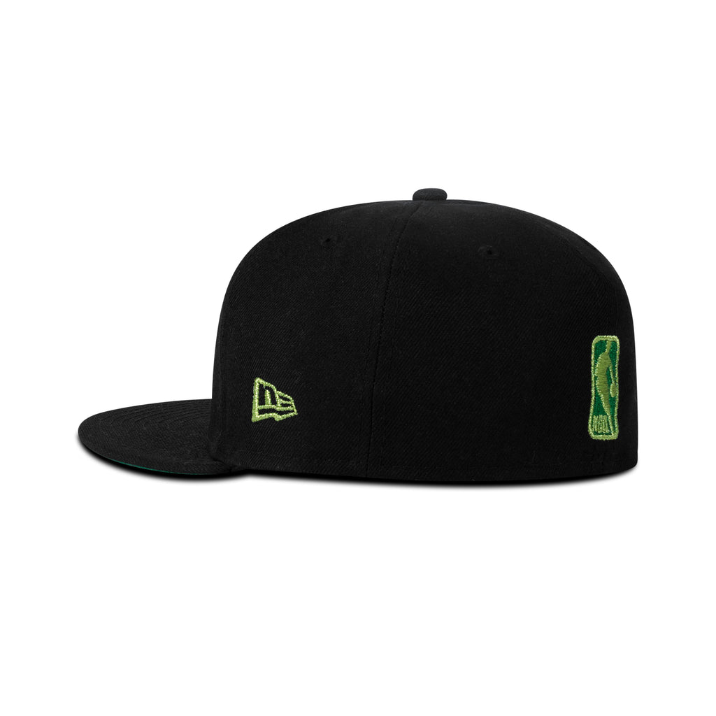 New Era Phoenix Suns Fitted Green Bottom "Black Green"