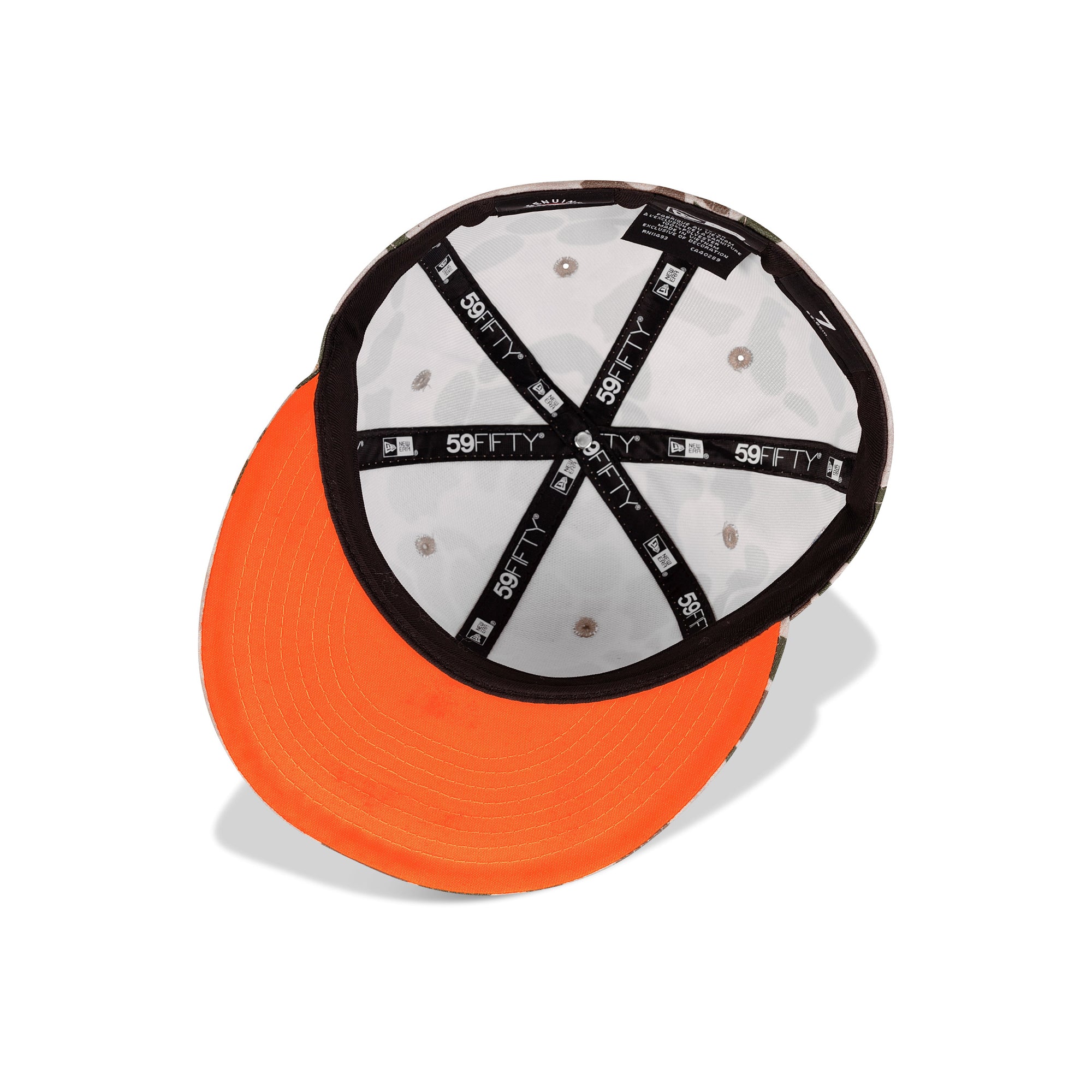 New Era Detroit Tigers Fitted Orange Bottom "Duck Camo White" (1984 World Series Embroidery)