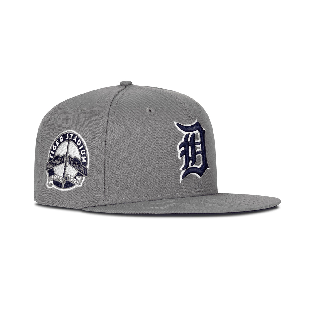 New Era Detroit Tigers Fitted Navy Bottom "Storm Grey Navy" (Tiger Stadium 1912-1999 Embroidery)