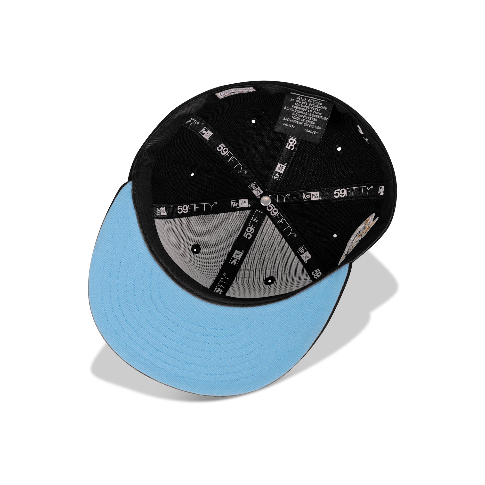 New Era Chicago White Sox Fitted Sky Bottom "Black Sky" (1950 Chicago Embroidery)