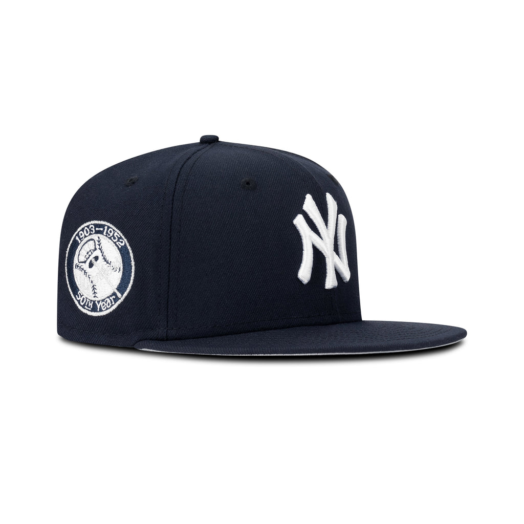 New Era New York Yankees Fitted Grey Bottom "Navy White" (1903-1952 50th Year Embroidery)