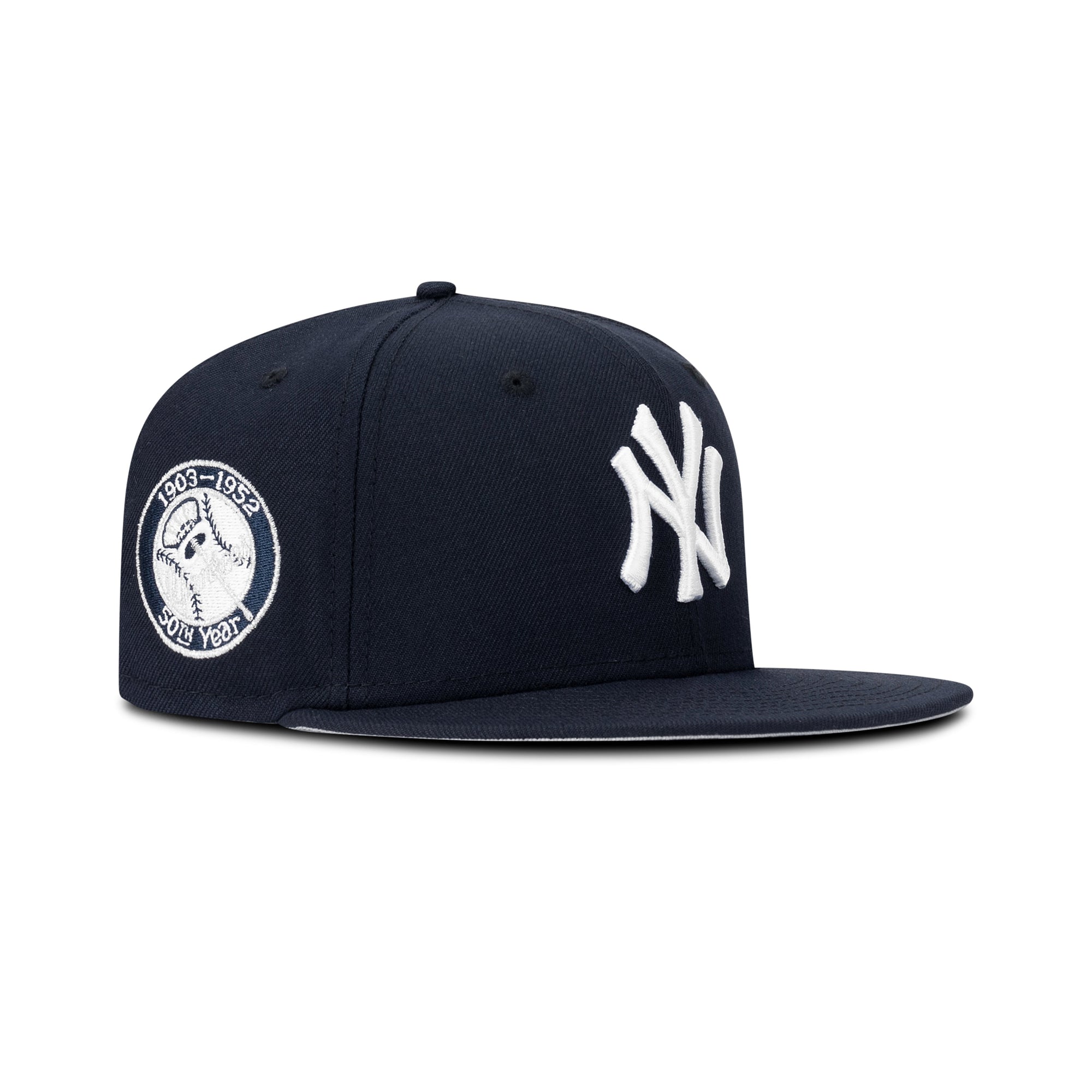 New Era New York Yankees Fitted Grey Bottom "Navy White" (1903-1952 50th Year Embroidery)