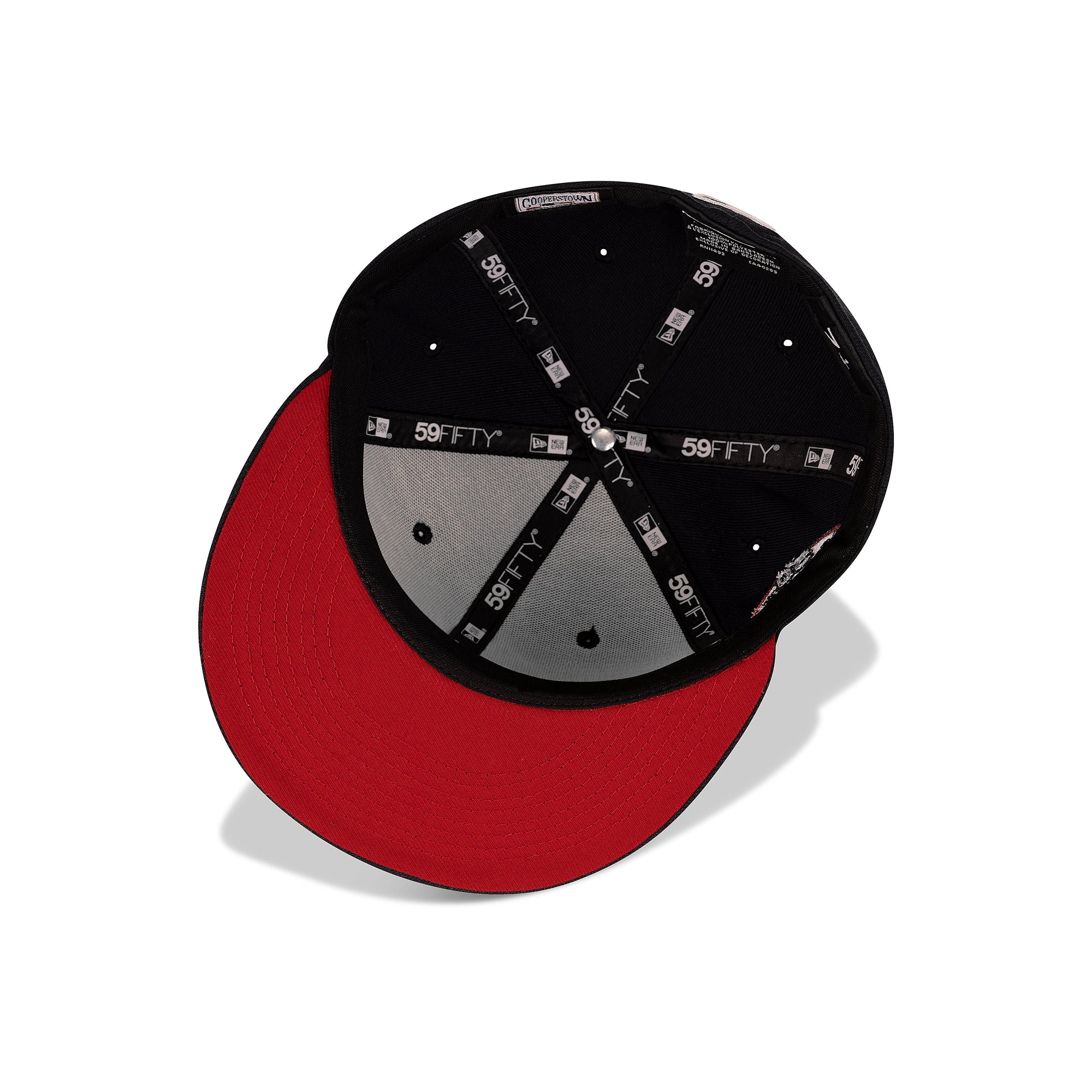 New Era New York Yankees Fitted Red Bottom "Navy White" (50th Anniversary Embroidery)