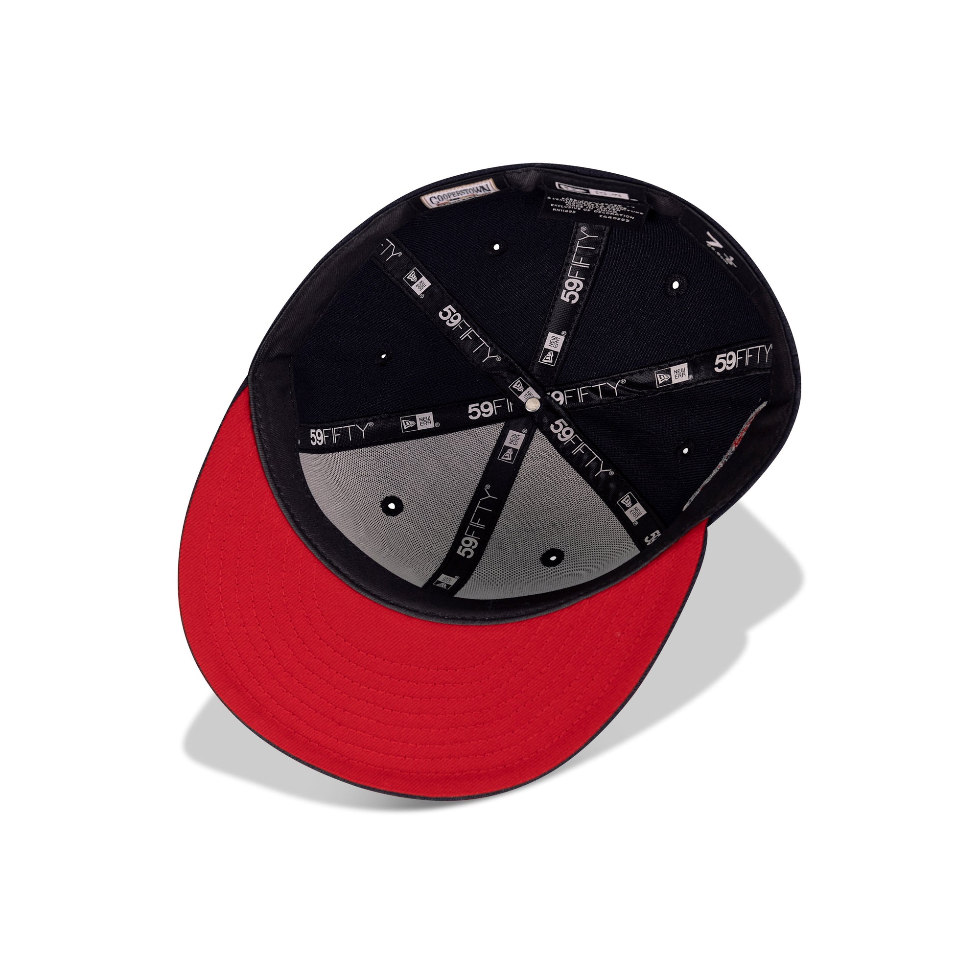 New Era New York Yankees Fitted Red Bottom "Navy White" (2000 Subway Series Embroidery)