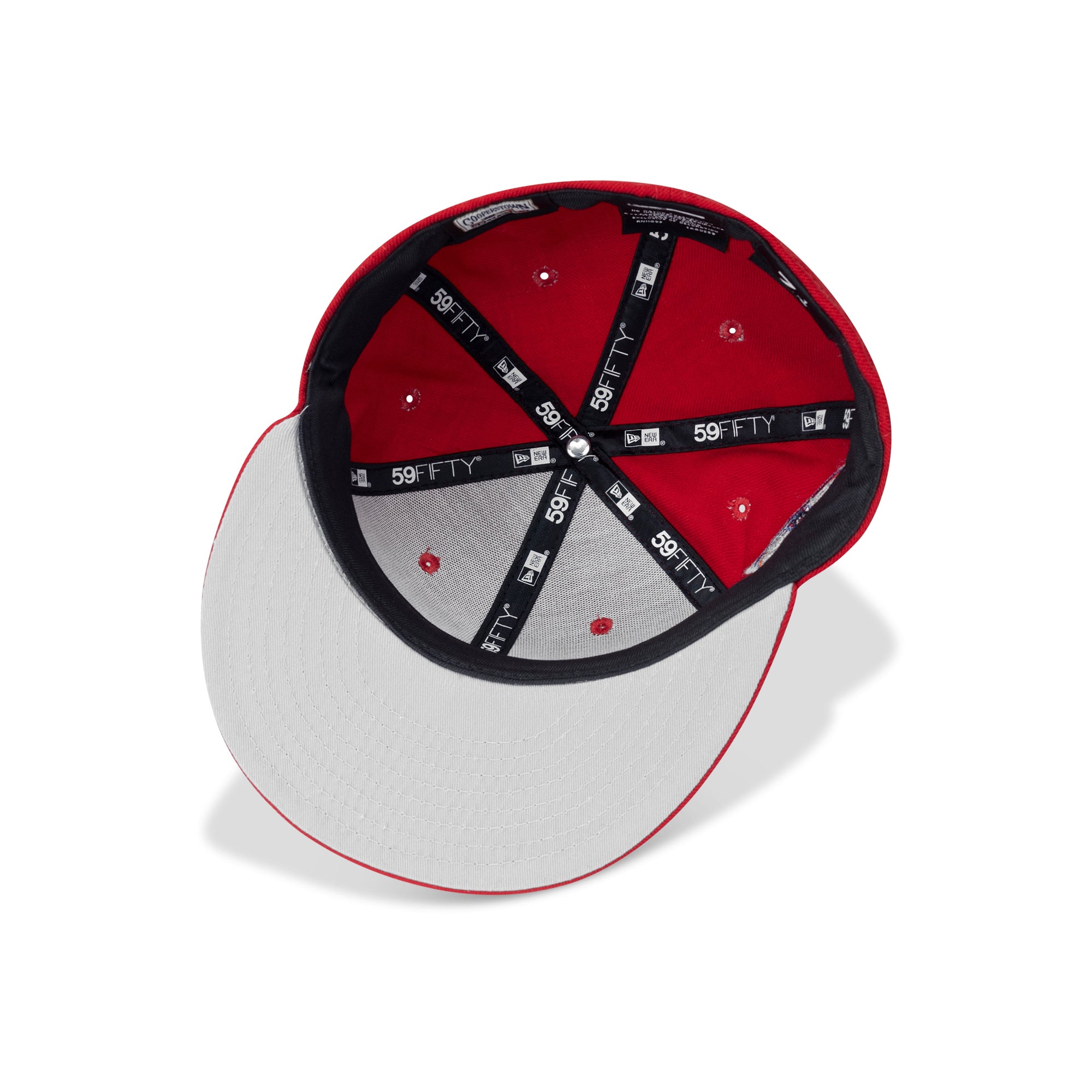 New Era New York Yankees Fitted Grey Bottom "Red White" (2000 Subway Series Embroidery)
