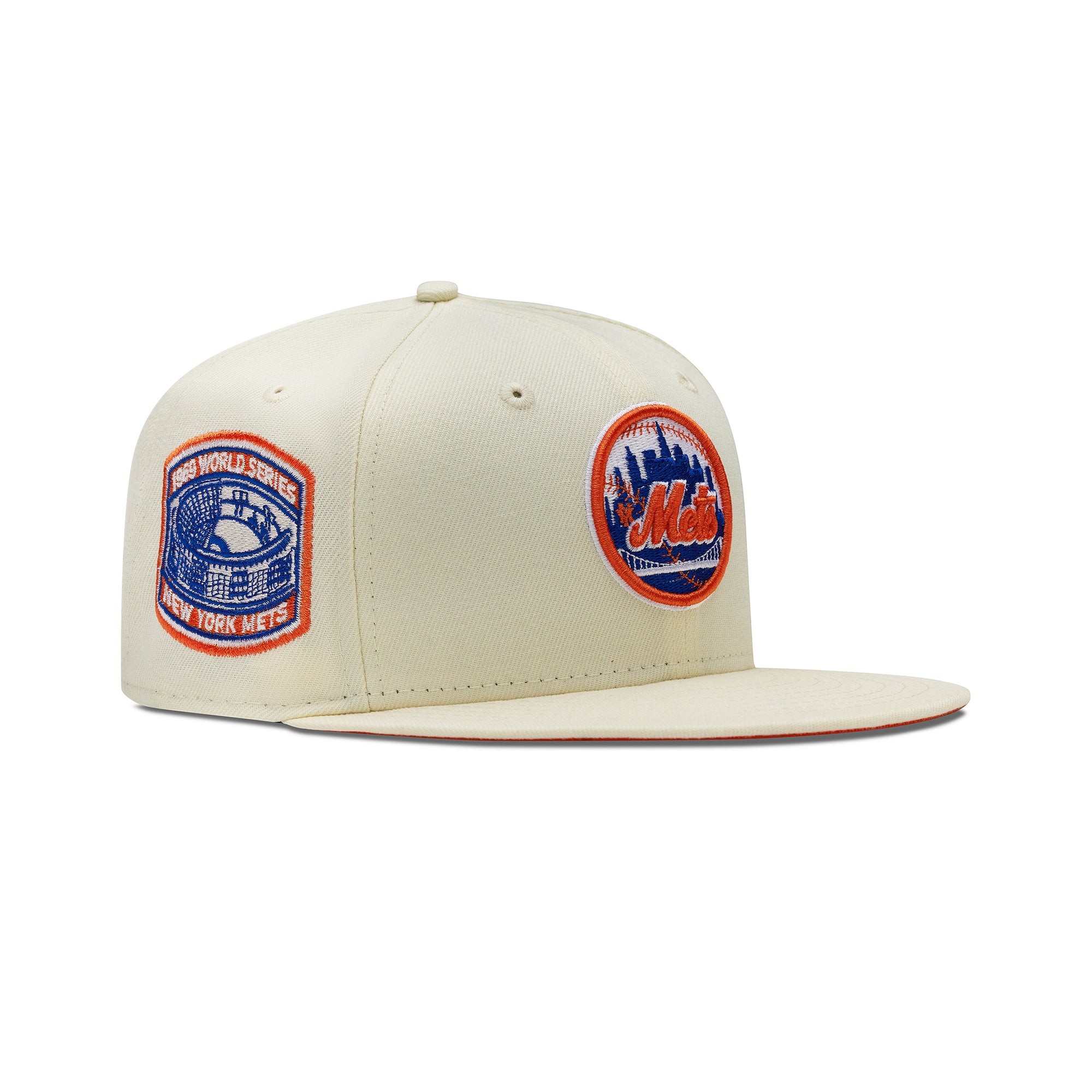 New Era New York Mets Fitted Orange Bottom "Cream Royal Orange" (1969 World Series Embroidery)