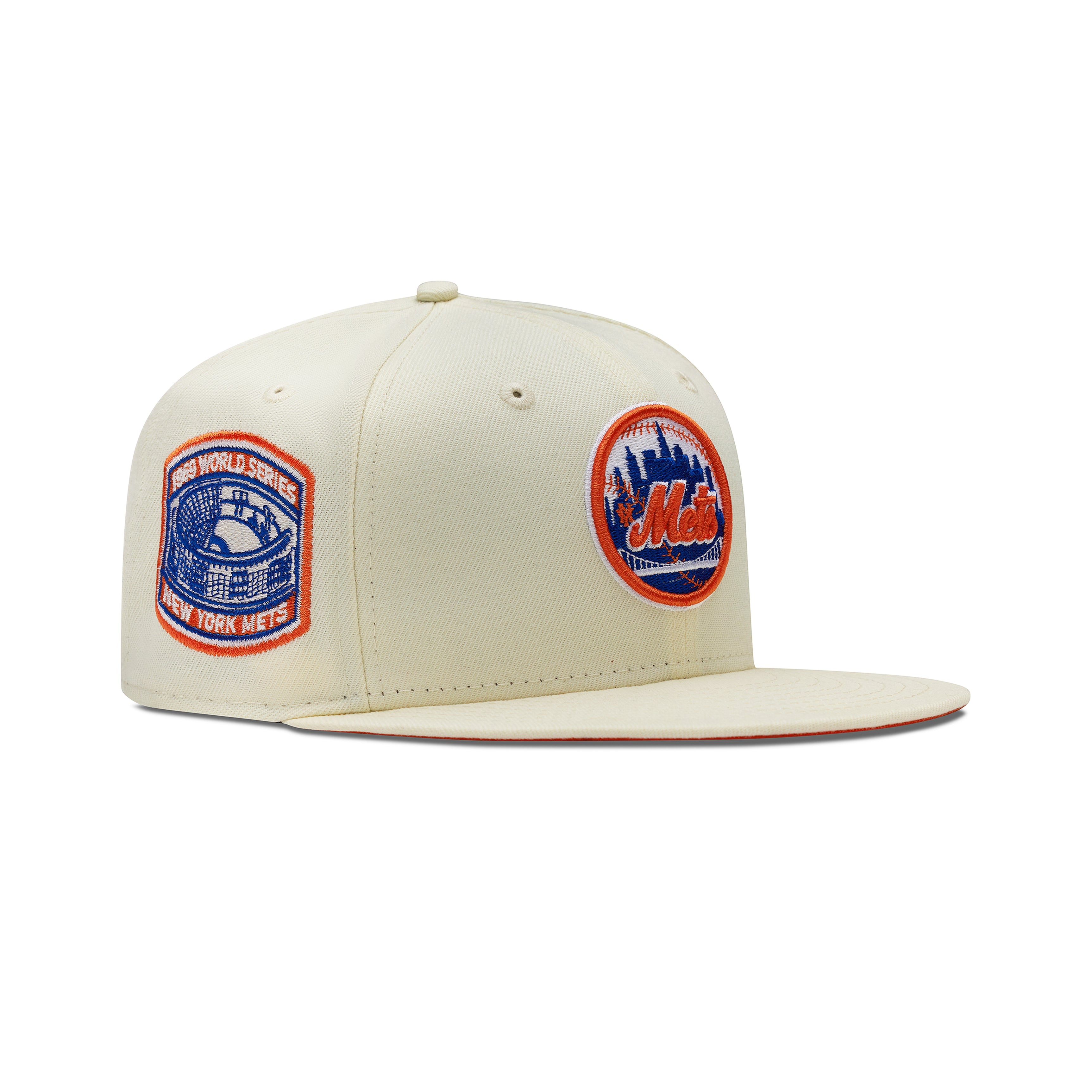 New Era New York Mets Fitted Orange Bottom "Cream Royal Orange" (1969 World Series Embroidery)