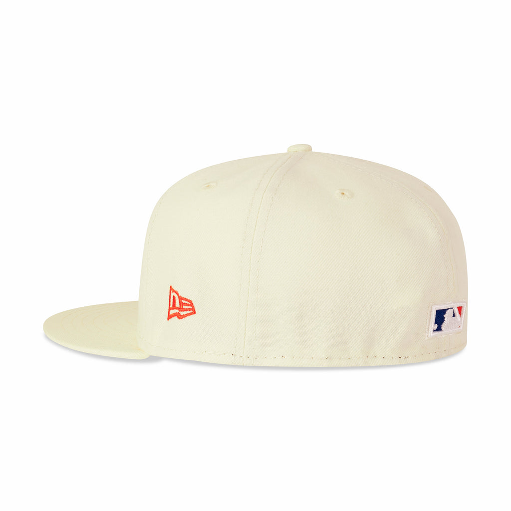 New Era New York Mets Fitted Orange Bottom "Cream Royal Orange" (1969 World Series Embroidery)