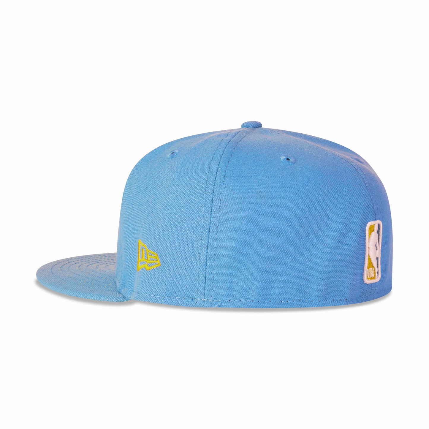 New Era Vancouver Grizzlies Fitted Yellow Bottom "Sky Blue Yellow" (Basketball Embroidery)